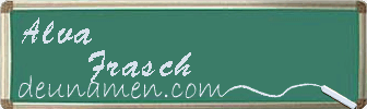 Alva Frasch Visitenkarte